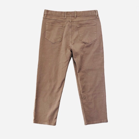 Zara Camel Tan Mom Fit Ankle Crop High Rise New Generation Jeans Women’s Size 34 - Picture 3 of 14